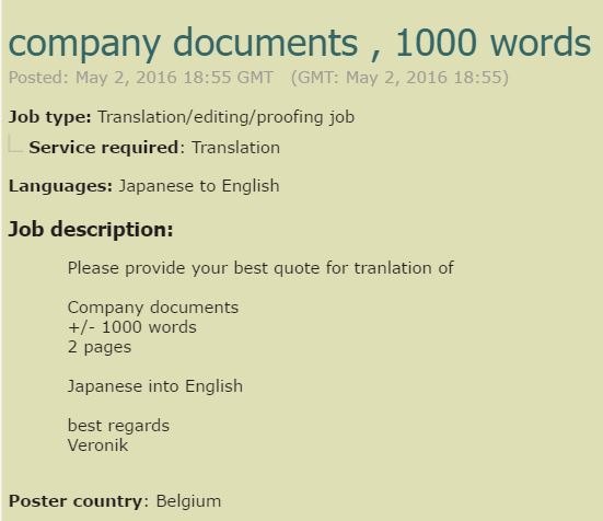 Japanese translation jobs in usa
